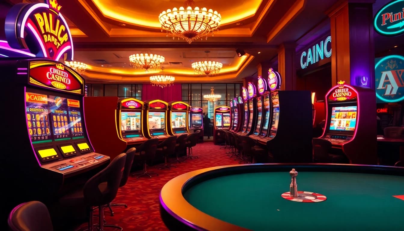 Spielen von casino spiele kostenlos spielen ohne anmeldung an einem farbenfrohen Spielautomaten mit einladendem Ambiente.