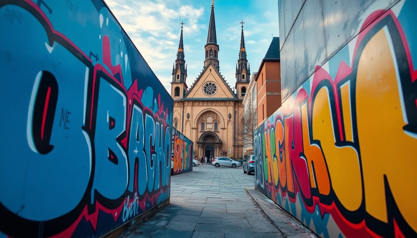 Erlebe die Kreativität von Graffiti Dortmund mit lebendigen Straßenszenen und urbaner Kunst.