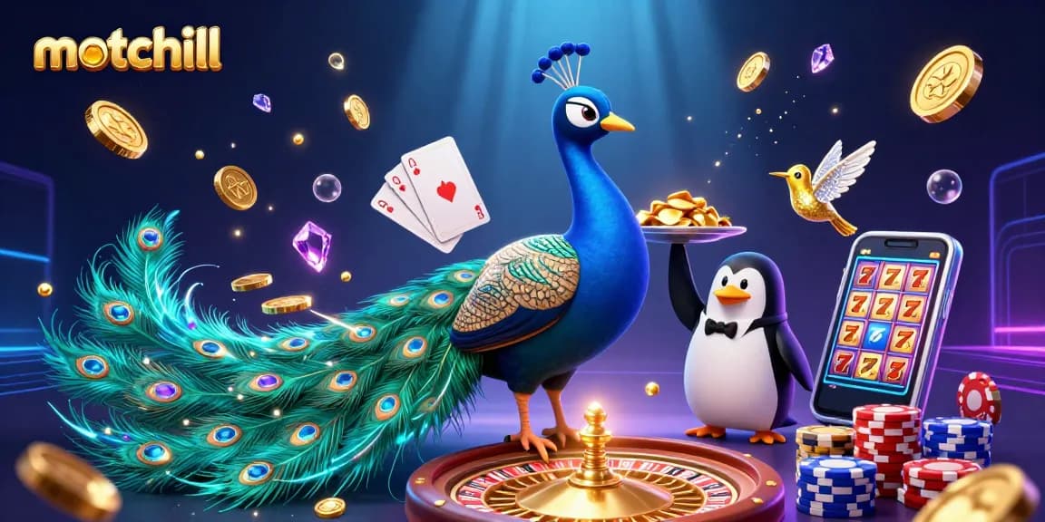 Experience the vibrant world of motchill with lively casino characters and dynamic gaming elements.