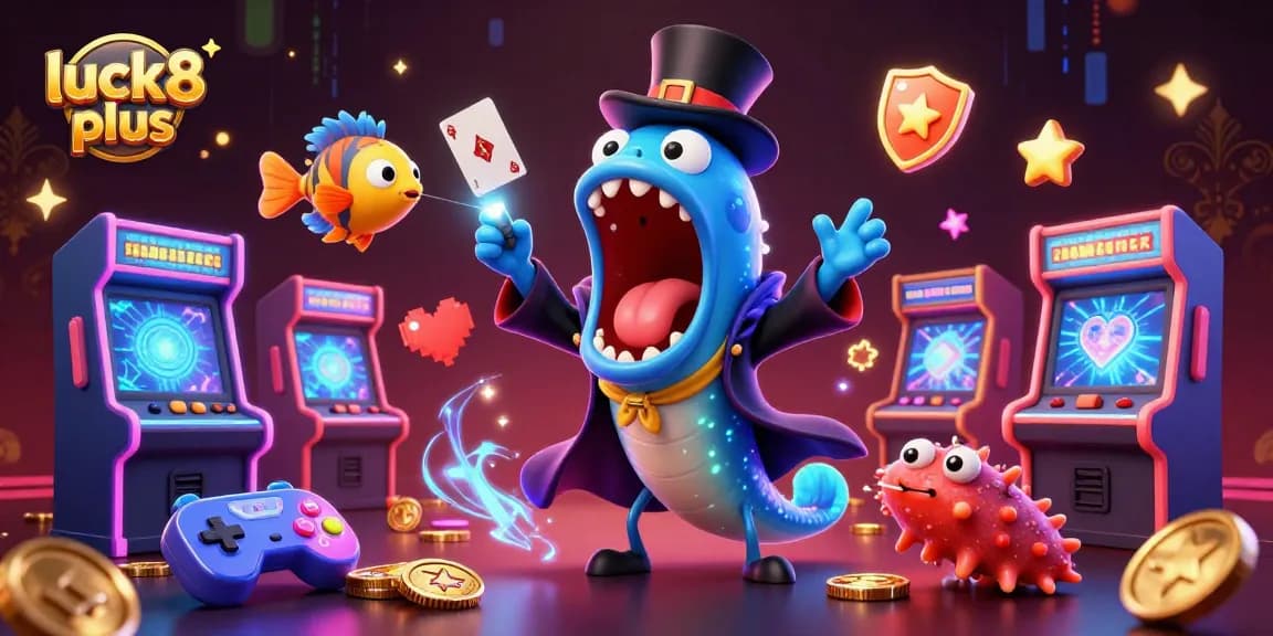 Experience thrilling gameplay with luck8 plus featuring vibrant characters in a dynamic casino scene.