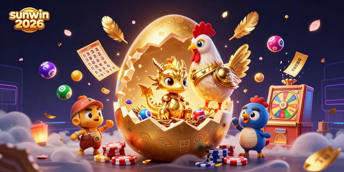Engage with the thrilling world of sunwin 2026, featuring dynamic lottery elements and a magical golden dragon.