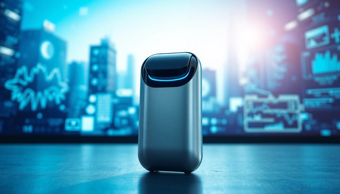 Präsentation des evodrop mit futuristischem Design und technologischen Details.
