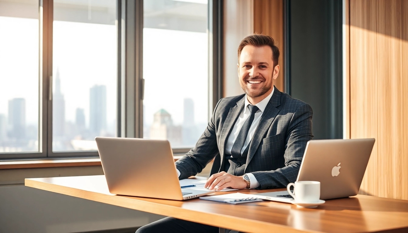 Headhunter IT beraten Kunden in einem modernen Büro, um die besten Talente zu finden.