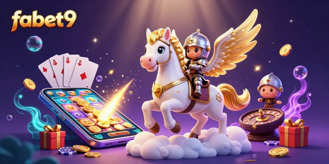 Experience thrilling gameplay at fabet9 with a dazzling casino scene filled with vibrant elements.