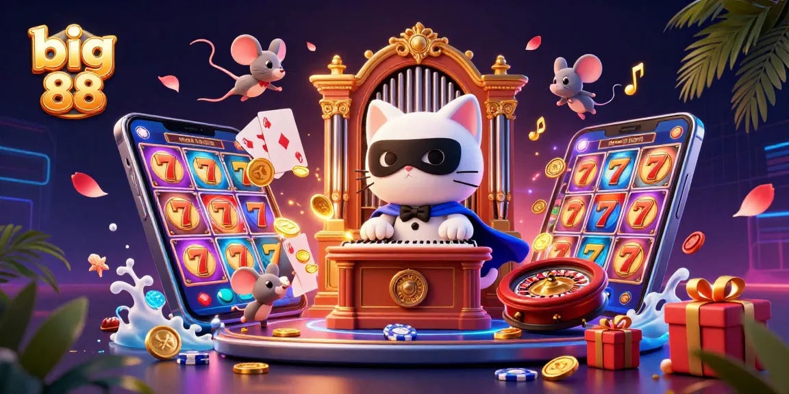 Enjoy thrilling big 88 casino adventures with energetic characters and vibrant slot game action.