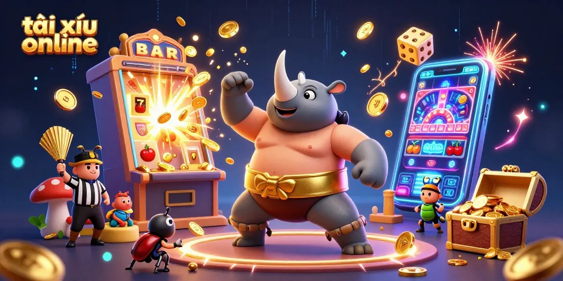 Experience thrilling tài xỉu online gameplay with vibrant characters and dynamic casino elements.