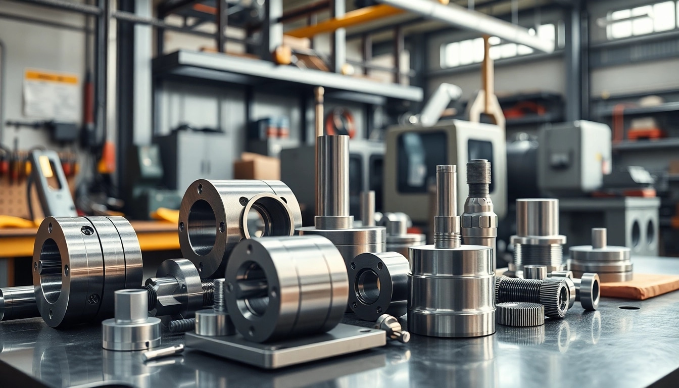 Effizient gefertigte cnc frästeile in einer präzisen Maschinenwerkstatt.