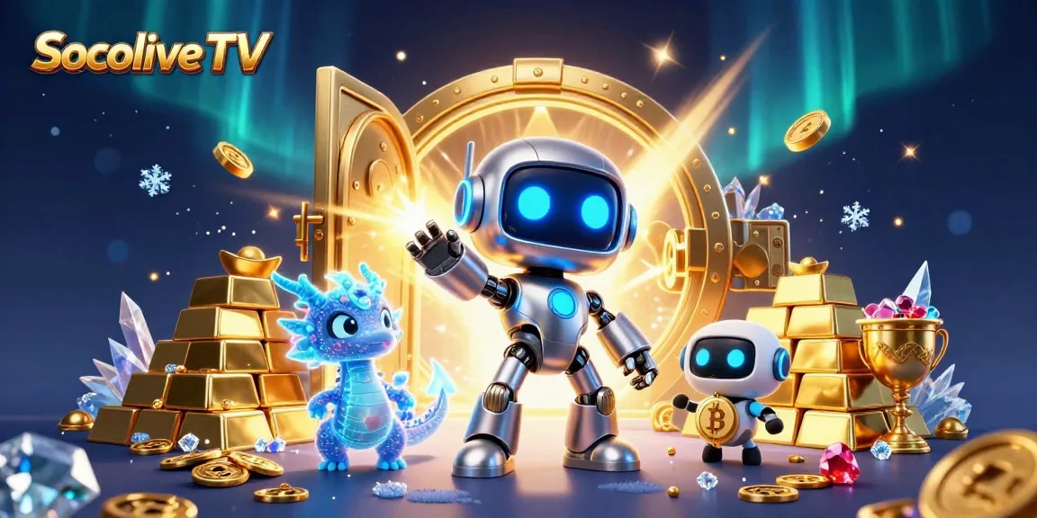 Experience the excitement of Socolive TV with dynamic characters amidst casino treasures