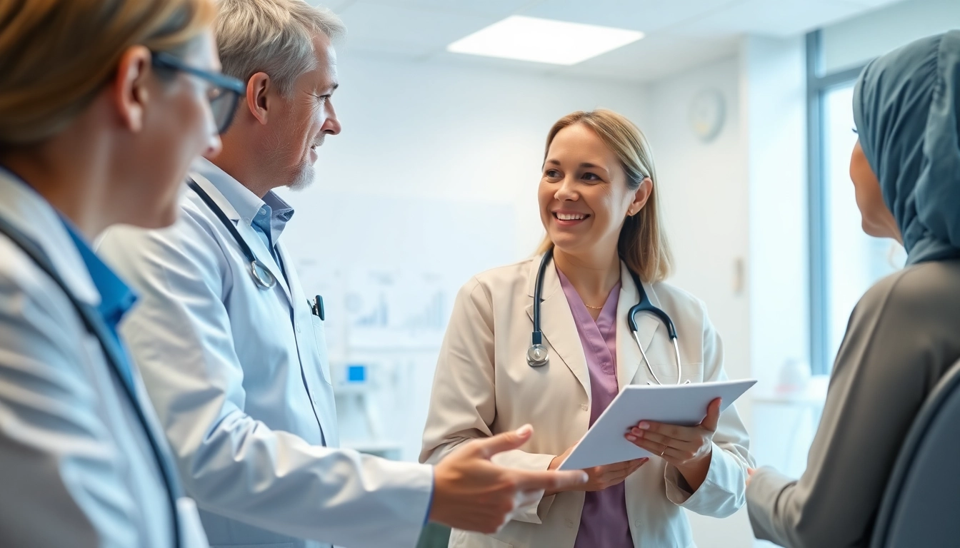 driada medical: Fachärztliche Beratung in moderner Klinik, mit dem Fokus auf Patienteninteraktion.