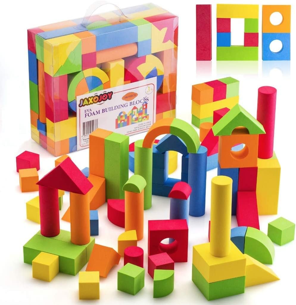 Schaumstoff Bausteine Kinder fuer Spiel, Bewegung und kreatives Lernen