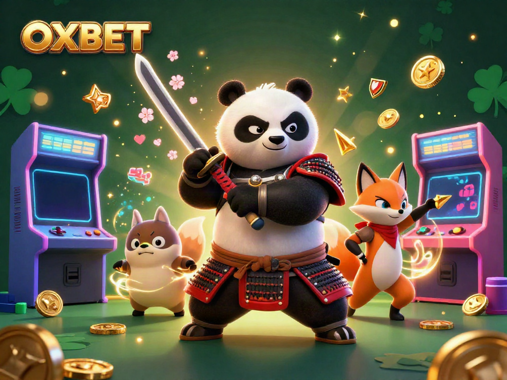 Experience thrilling gaming adventures with OXBET’s lively casino characters in a stunning 3D scene.