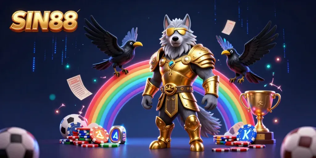 Engage with sports betting excitement at SIN88 featuring a mystical Norse scene.