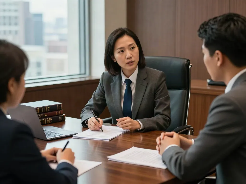 DUI lawyers Cumming consultation scene with trusted attorney and client discussing case.