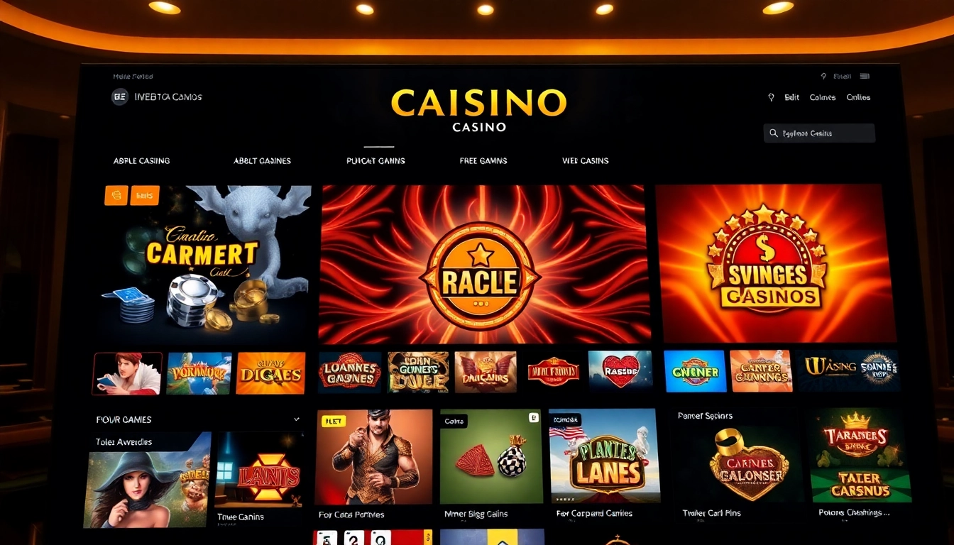 Experience the beste online casinos ohne deutsche lizenz with a stunning interface showcasing various games.