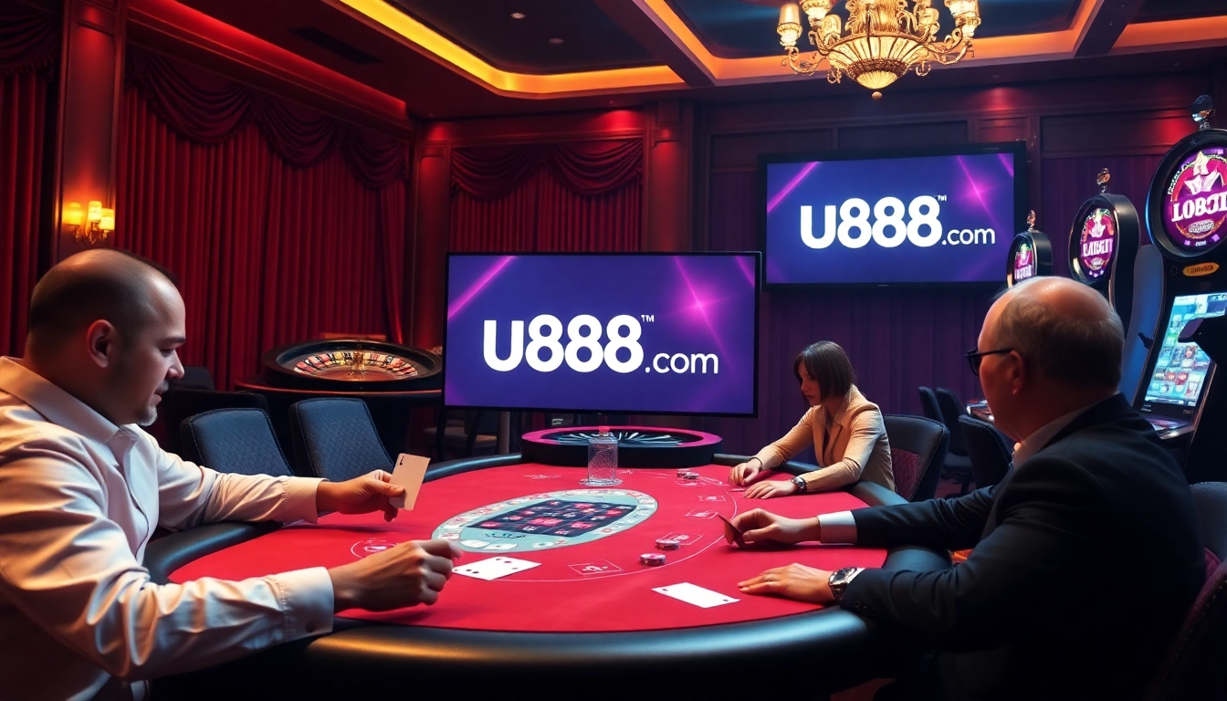 Experience the excitement of high-stakes poker and roulette at u888 com's luxurious casino.