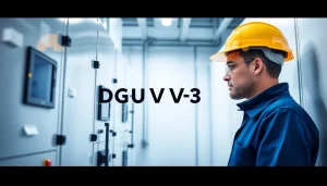 Technician conducting a DGUV V3 Prüfung on electrical equipment ensuring safety and compliance.
