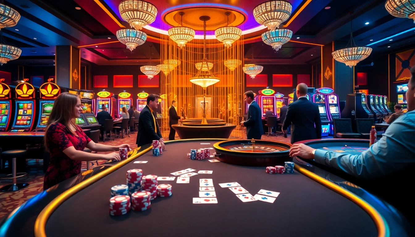 Experience luxurious gaming excitement at Luck8's vibrant casino floor.