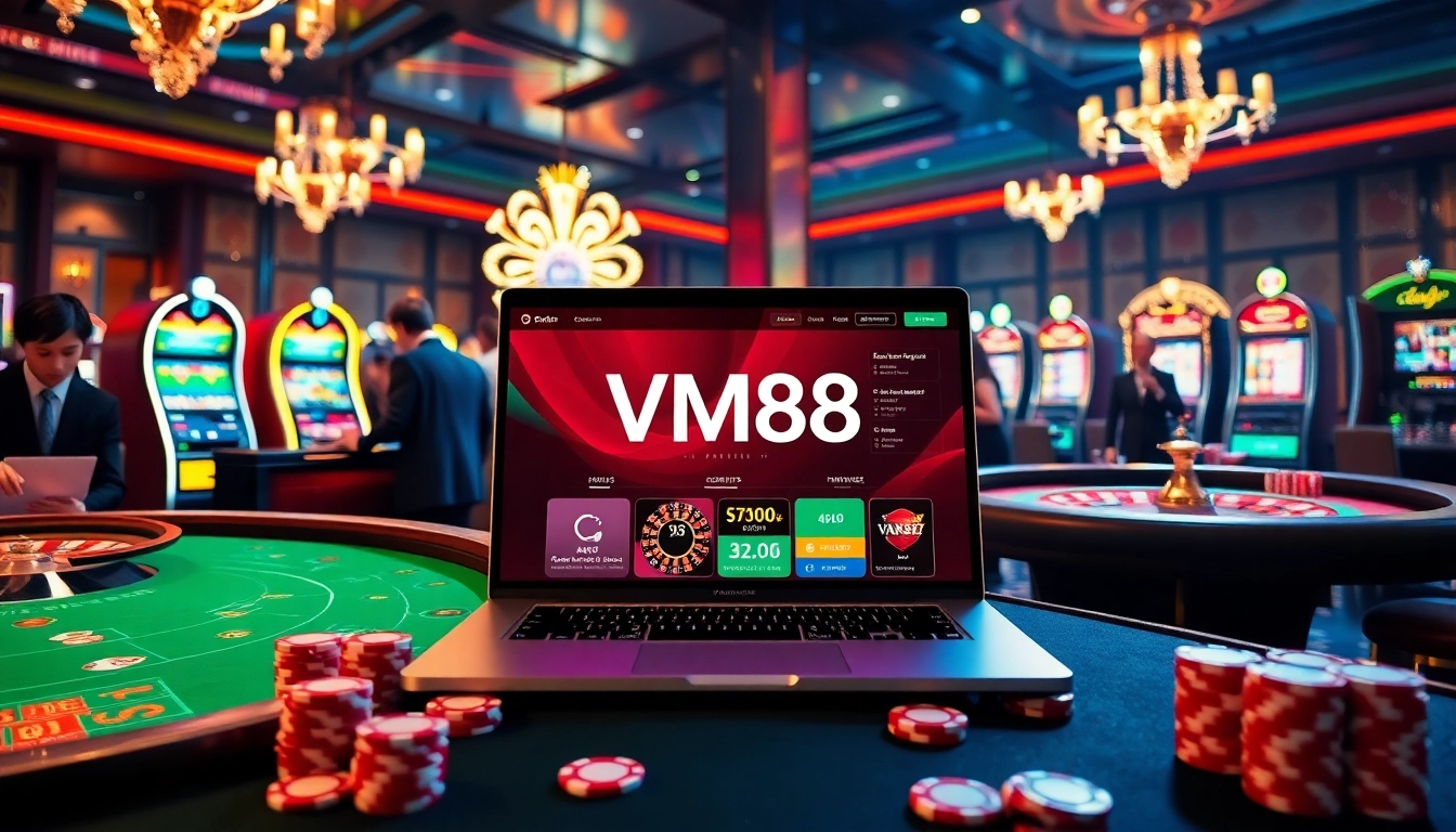 Experience the excitement of VM88 with vibrant online casino elements and engaging gameplay.