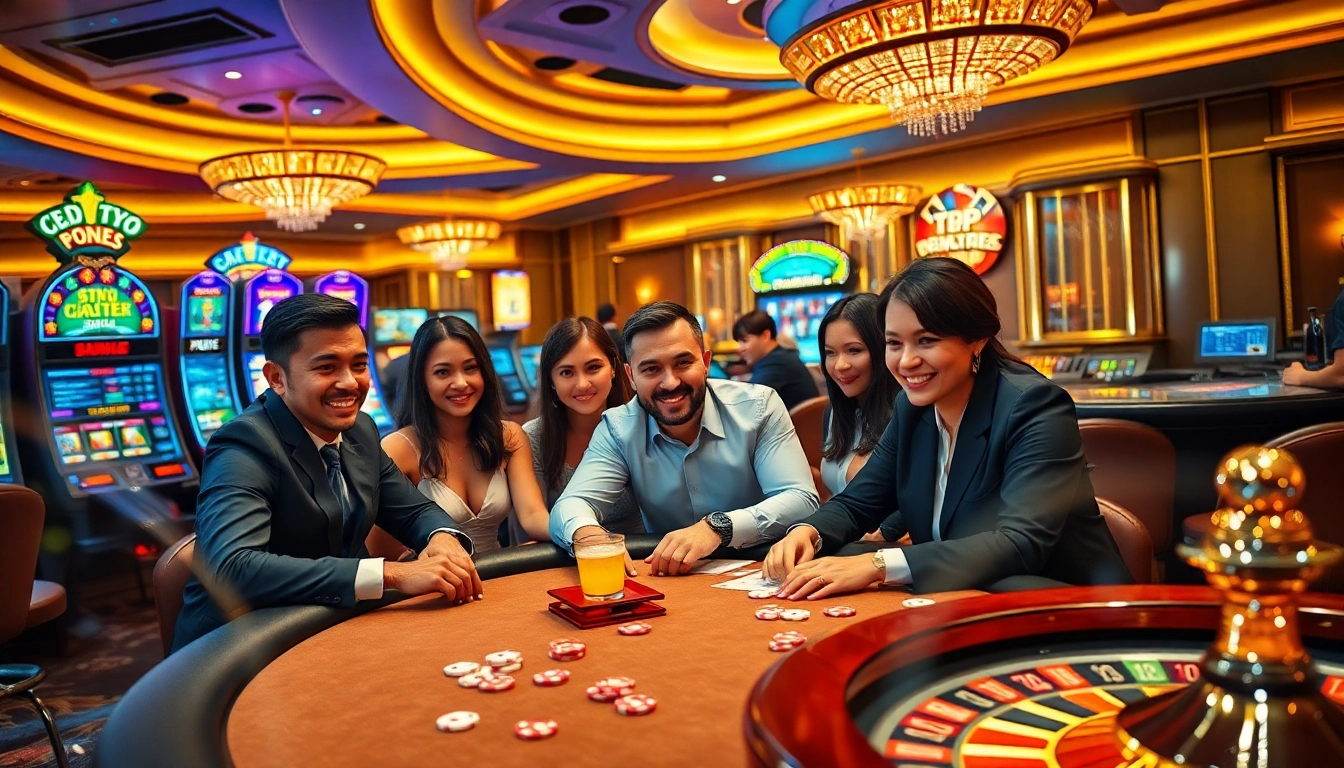 Engaged players at a TPJ casino poker table showcase strategy and excitement.
