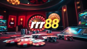 Experience high-stakes gambling excitement at rr88 with vibrant casino tables and thrilling games.
