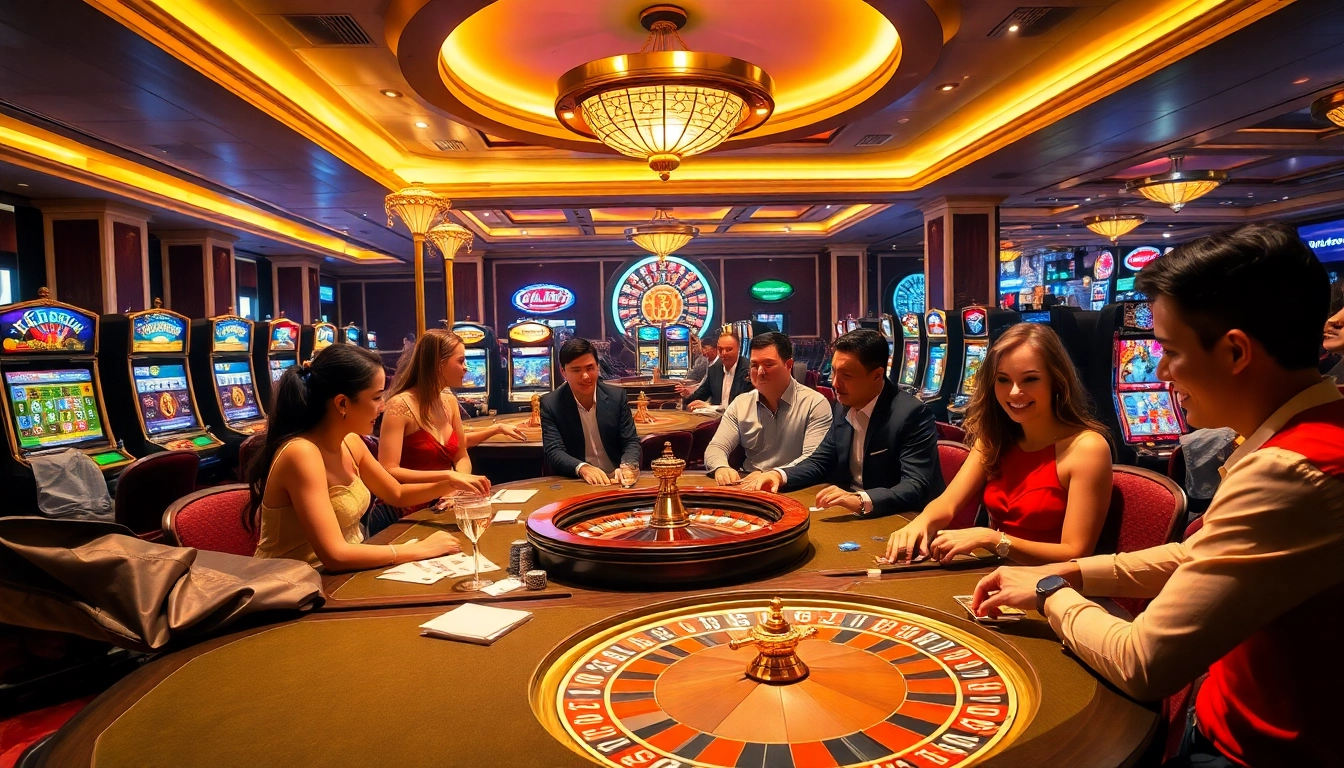 Trải nghiệm lối chơi đầy hồi hộp tại LUCK8 và LUCKY8 khi người chơi tham gia các trò chơi bài và máy đánh bạc sôi động.