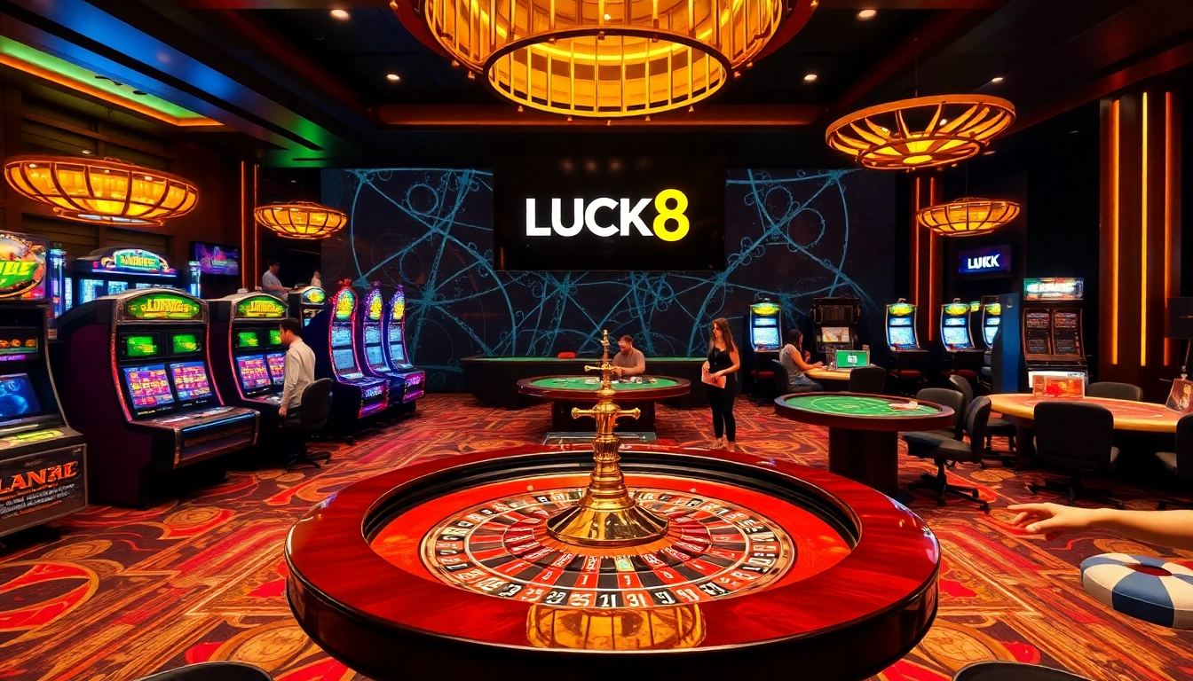 Trải nghiệm LUCK8 nơi cược cao gặp sự phấn khích tại các bàn casino sang trọng.