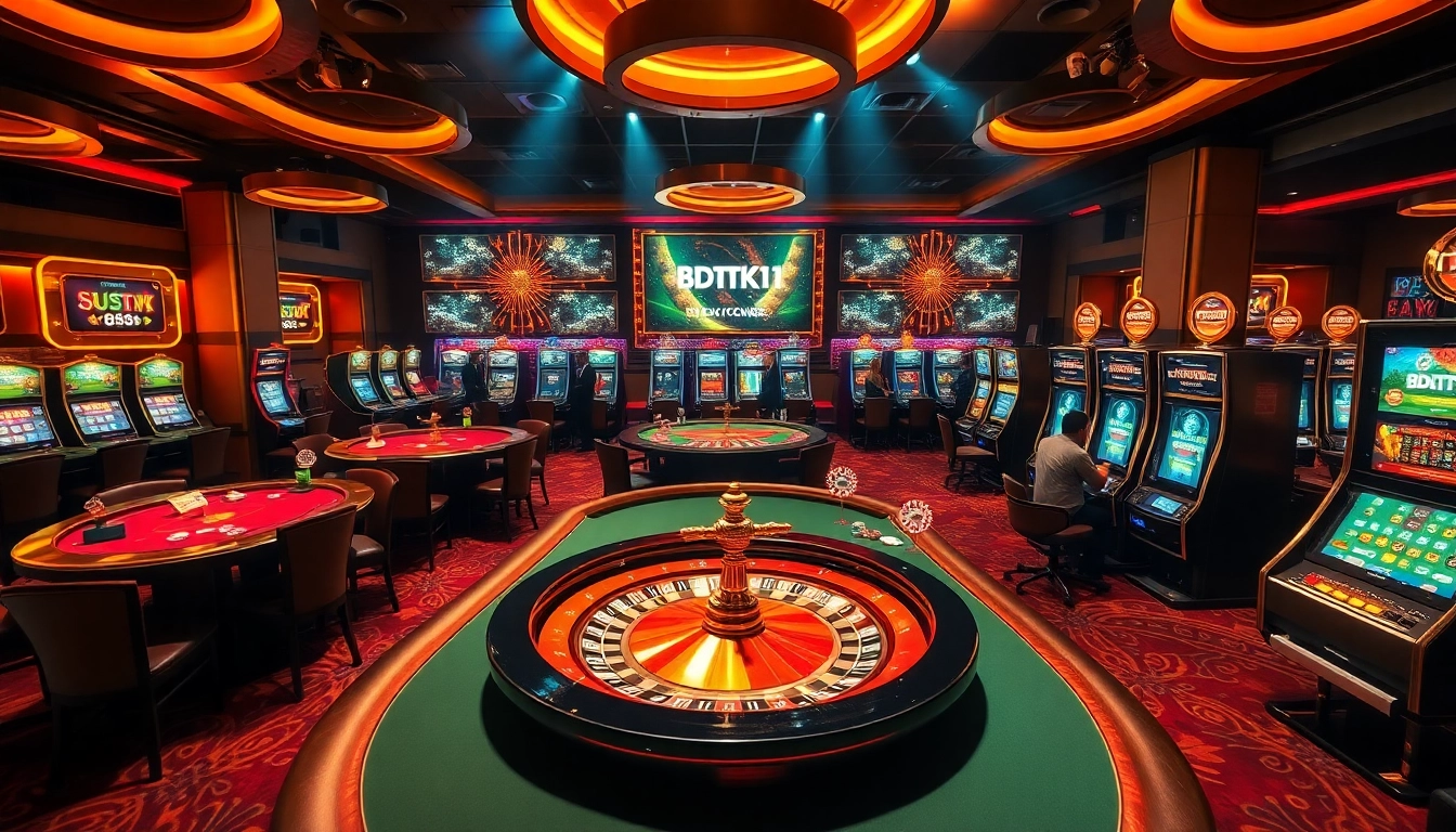 Feeling the excitement of the BDTK1 game while betting at an elegant casino table