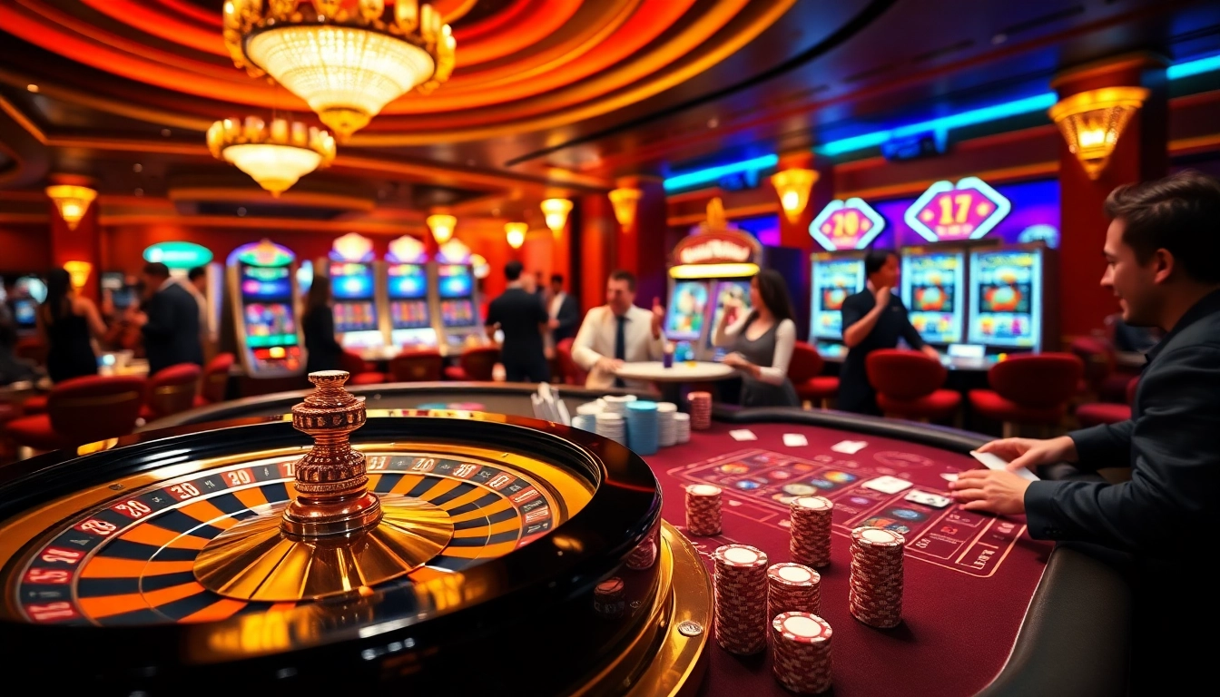 Cổng game 789club offers an exciting gaming experience with vibrant casino tables and engaging players.