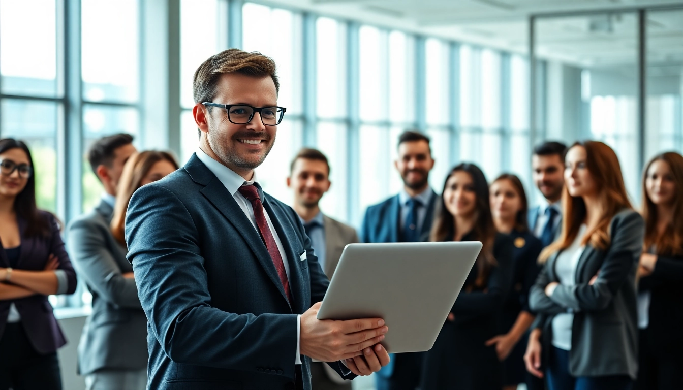 Headhunter Schweiz direkt mit Bewerbern in einem modernen Büroumfeld interagieren.