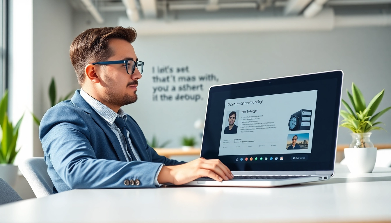 Headhunter IT im modernen Büro, sorgt für erfolgreiche Rekrutierungsgespräche