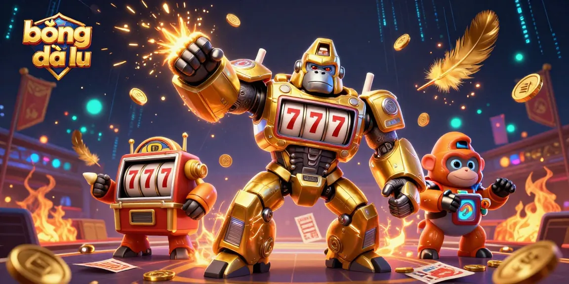 Bong đá lu transforms sports betting excitement with thrilling visual characters in a vibrant arena scene.